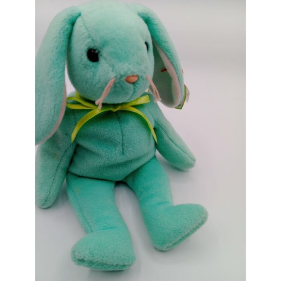 1996 Hippity the Rabbit, good condition, pvc Pellets, light green, - Picture 8 of 9
